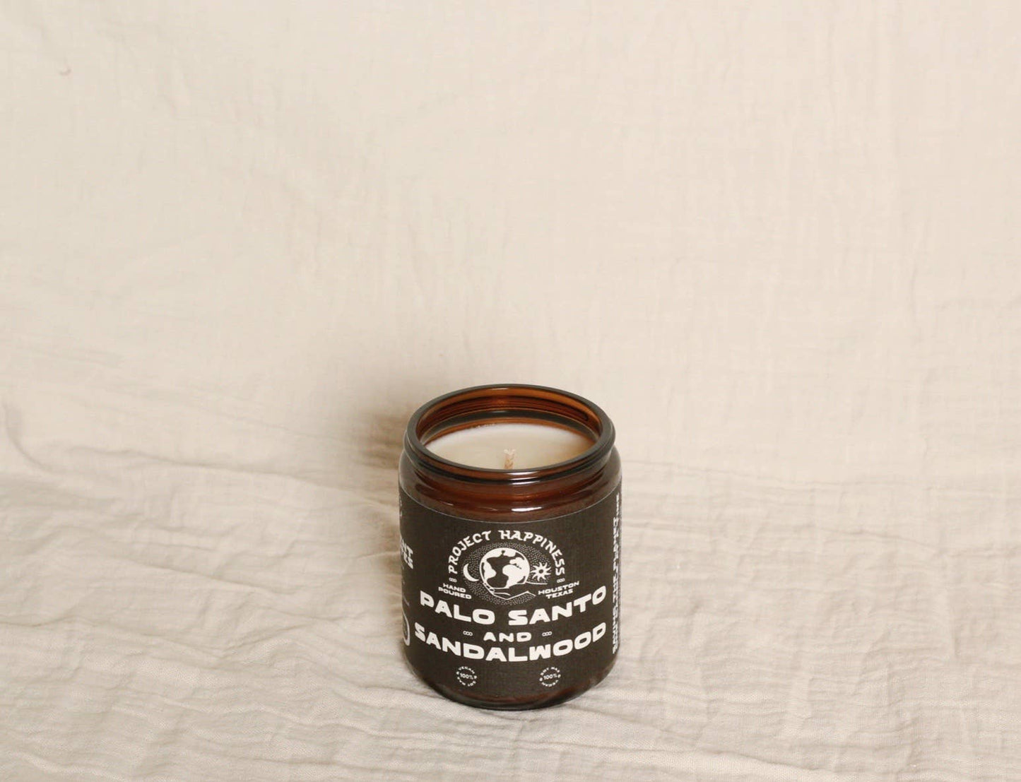Palo Santo and Sandalwood - Project Happiness Candle Co.