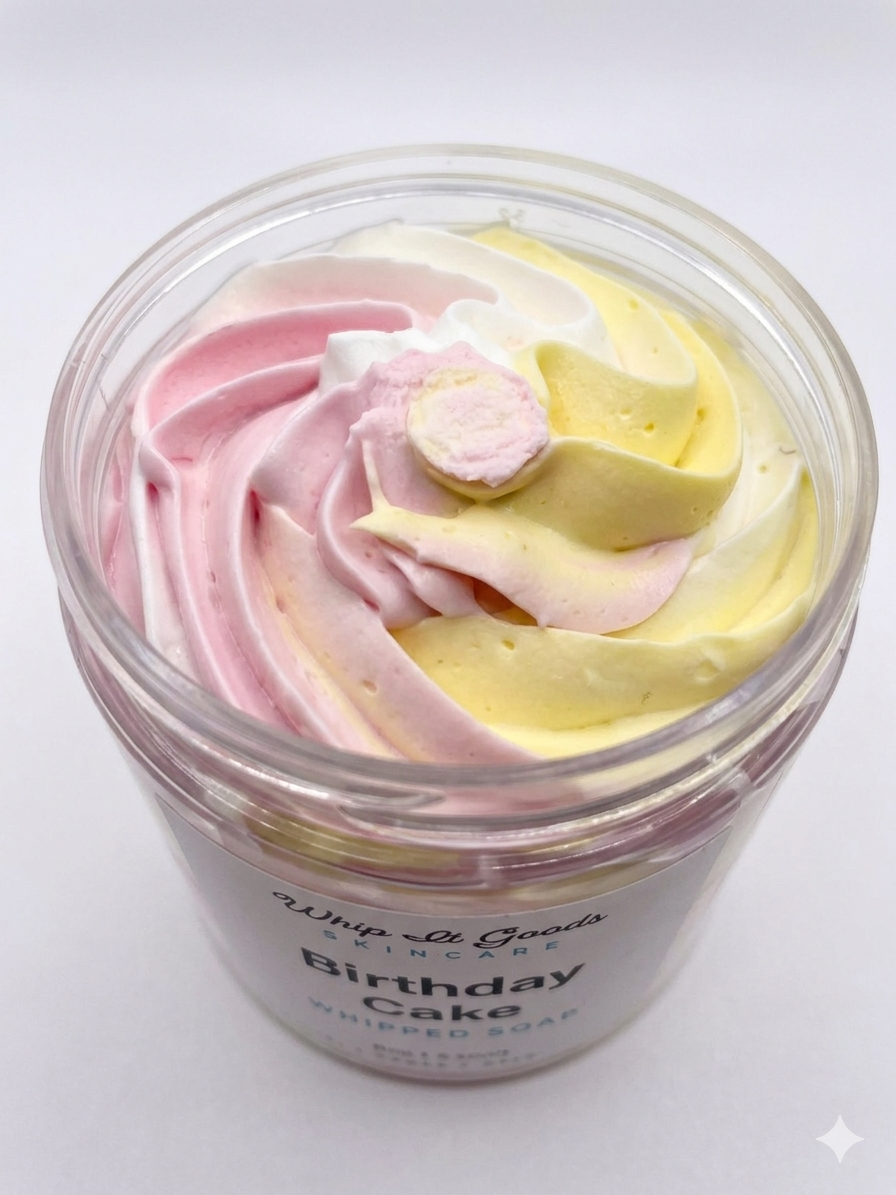 Birthday Cake Whipped Soap