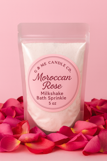 Moroccan Rose Milkshake Bath Sprinkle, 5oz