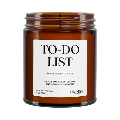 Lindsey Created: To-Do List Candle