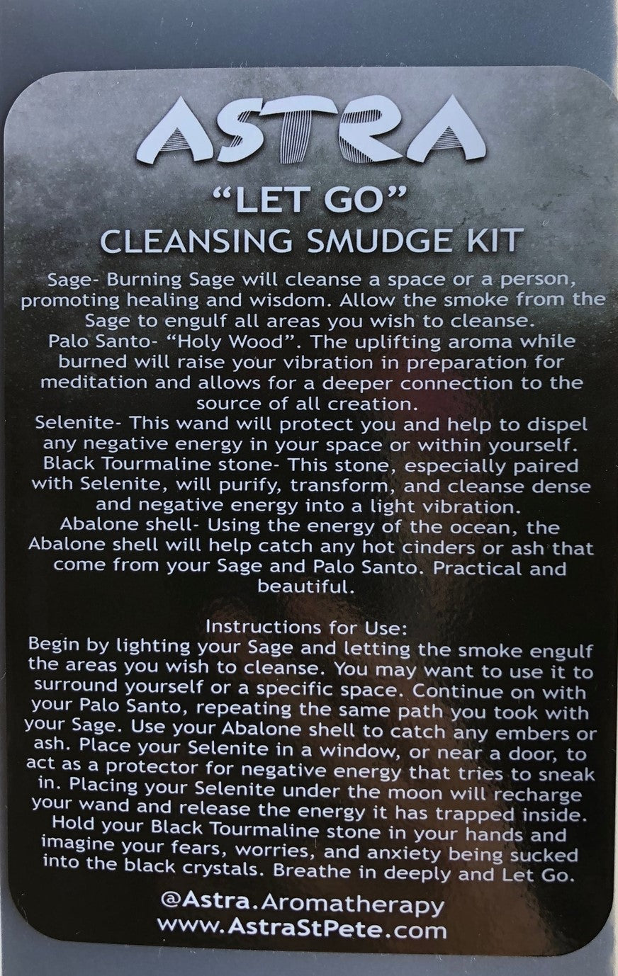 Astra “Let Go” Sage Smudge Kit