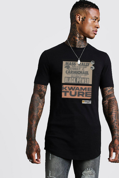 Kwame Ture Curved Hem Shirt